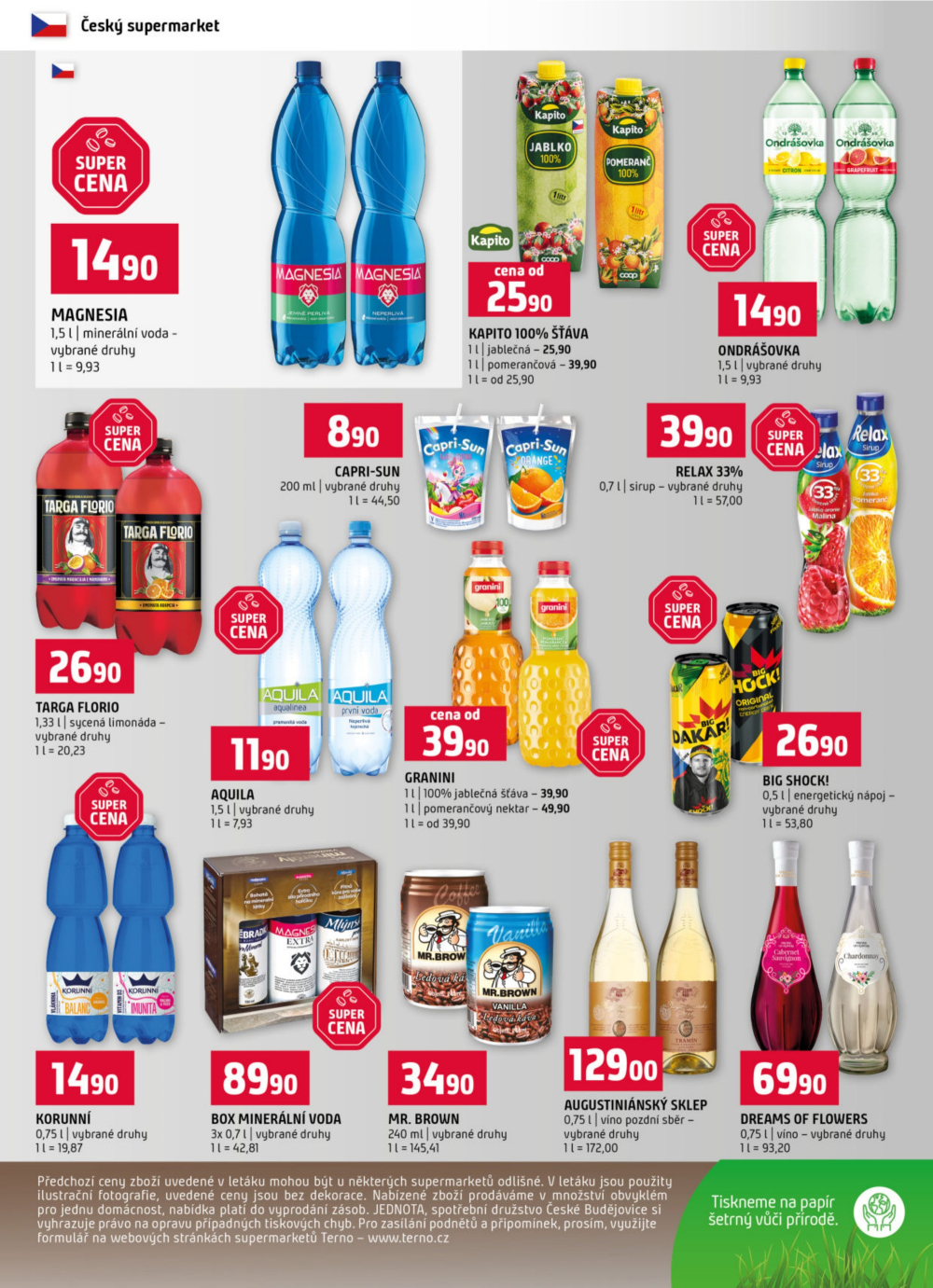 Leták Terno leták - Zlín, Český Krumlov, Prachatice, Strakonice, Blatná, Tábor - strana 12