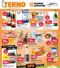 Akční leták Terno  - Zlín, Český Krumlov, Prachatice, Strakonice, Blatná, Tábor
