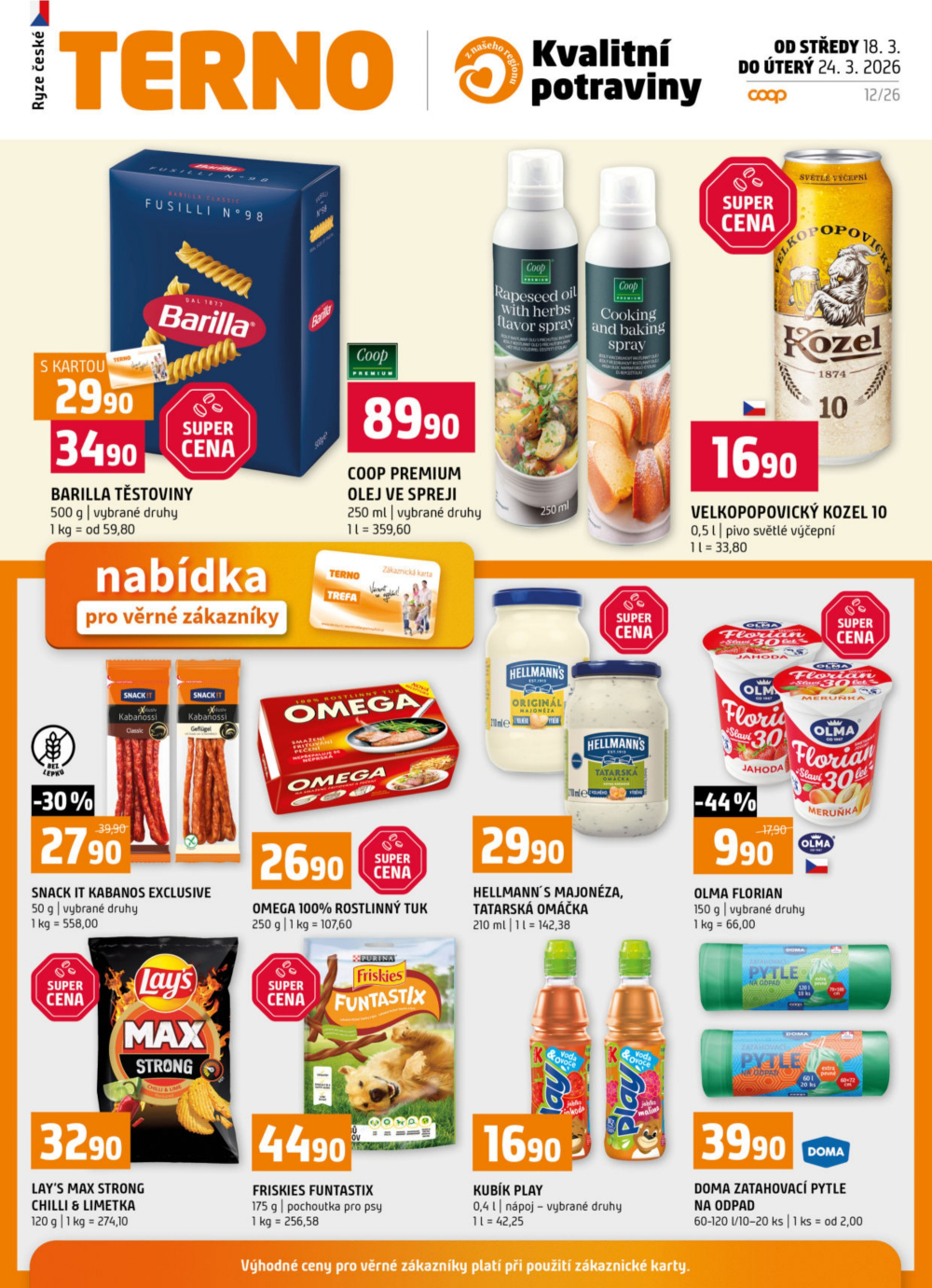 Leták Terno leták - Zlín, Český Krumlov, Prachatice, Strakonice, Blatná, Tábor - strana 20