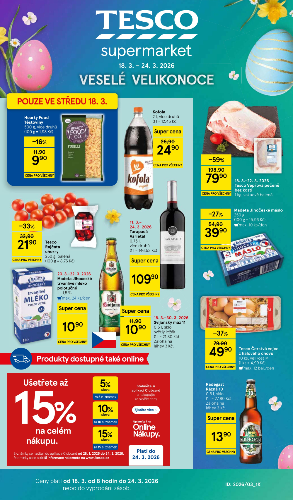 Leták Tesco supermarket leták - strana 1