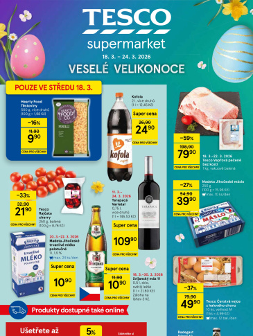 Tesco supermarket leták