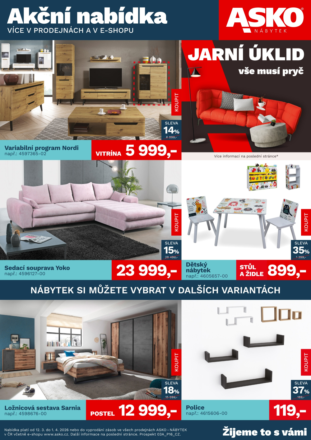 Leták ASKO nábytek leták - Jarní úklid - strana 1