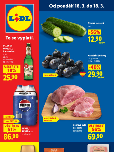 Lidl leták od pondělí