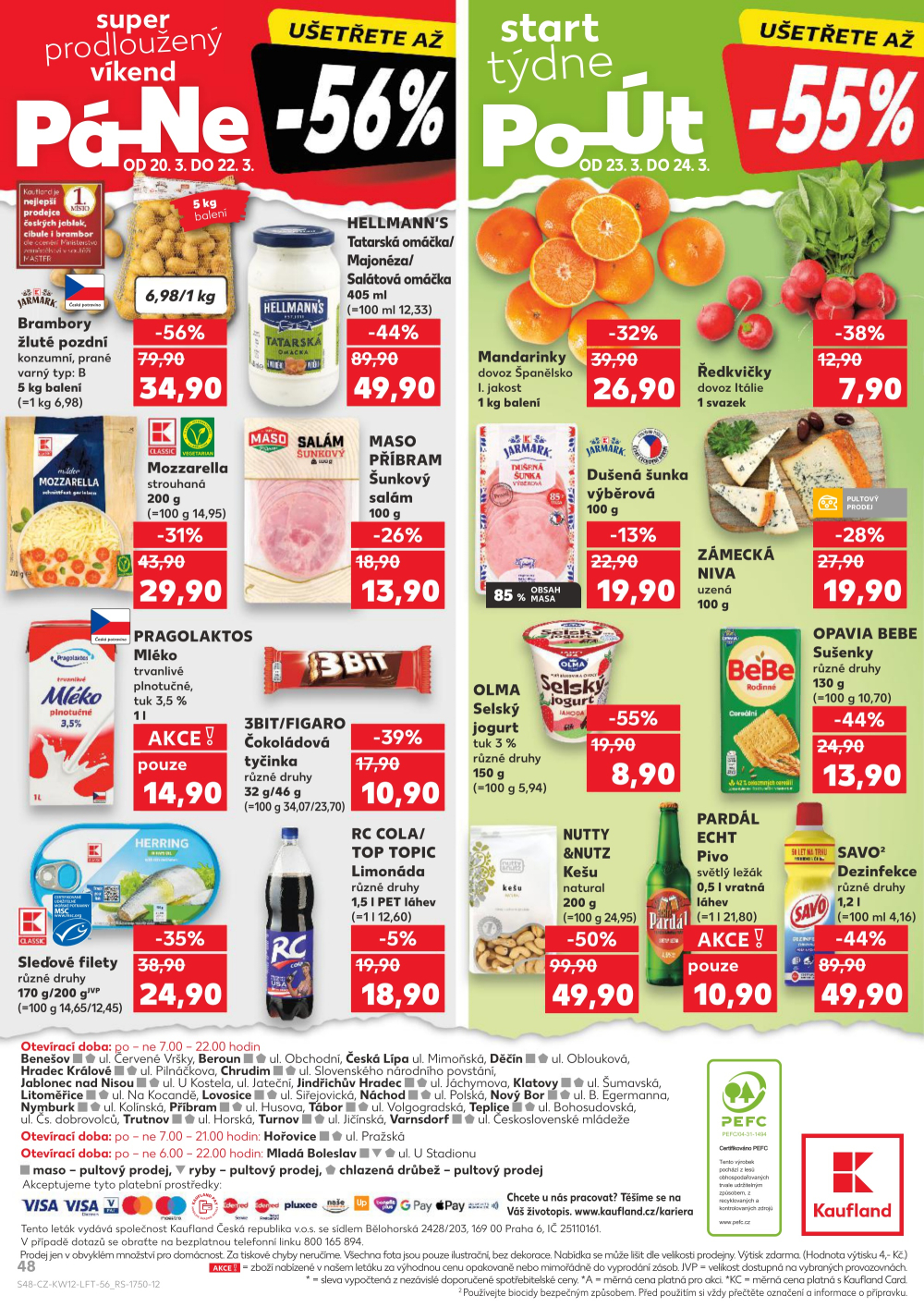 Leták Kaufland leták Teplice, Čs. Dobrovolců - strana 48