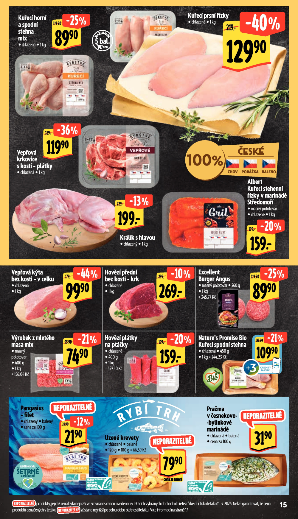 Leták Albert Supermarket leták - Brno, Ečerova - strana 27