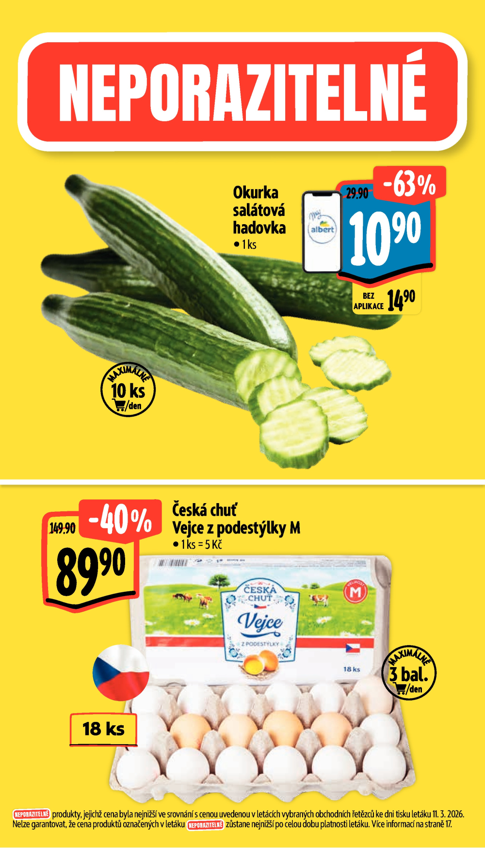 Leták Albert Supermarket leták - Brno, Ečerova - strana 2