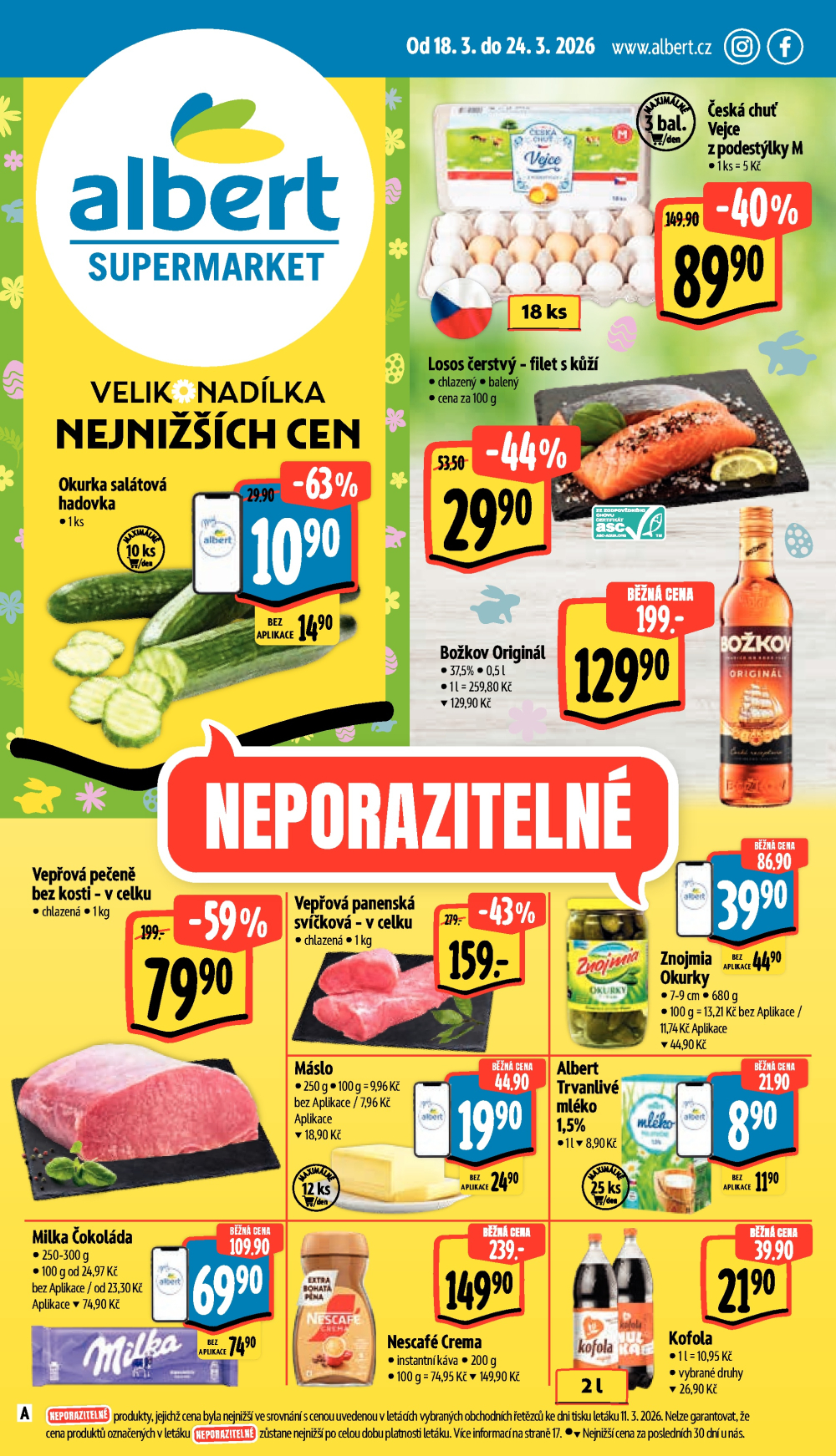 Leták Albert Supermarket leták - strana 1