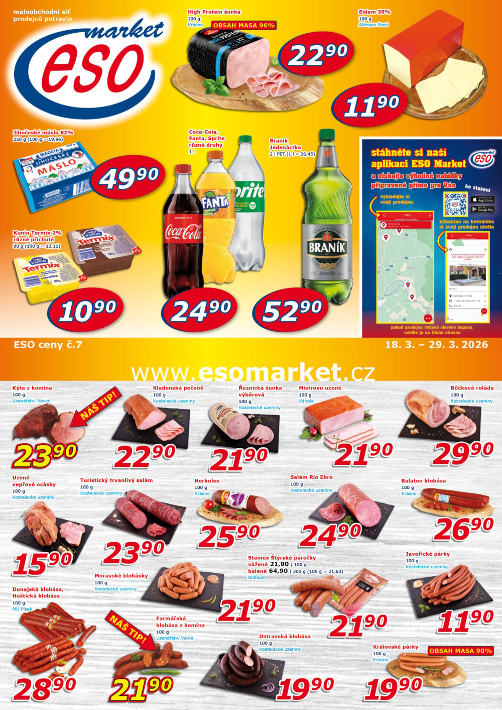 Leták ESO MARKET leták - strana 1