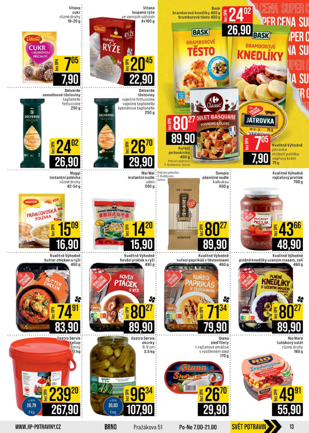 Leták JIP leták CC Cash & Carry - České Budějovice, Most, Náchod, Svoboda nad Úpou, Sušice - strana 13