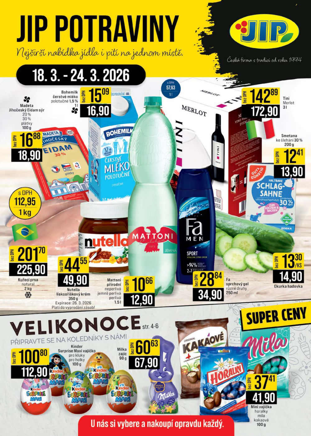 Leták JIP leták CC Cash & Carry - České Budějovice, Most, Náchod, Svoboda nad Úpou, Sušice - strana 1