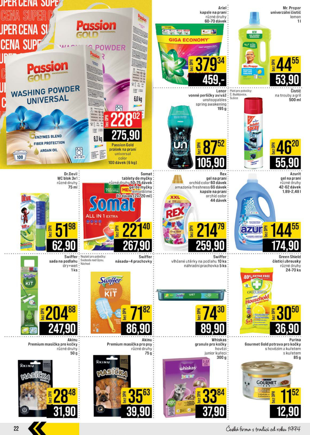 Leták JIP leták CC Cash & Carry - České Budějovice, Most, Náchod, Svoboda nad Úpou, Sušice - strana 22