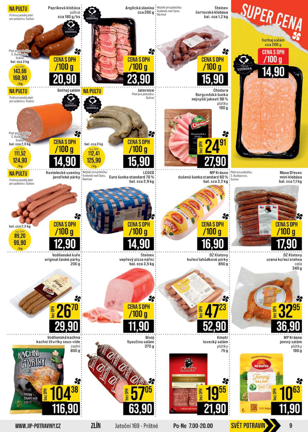 Leták JIP leták CC Cash & Carry - České Budějovice, Most, Náchod, Svoboda nad Úpou, Sušice - strana 9