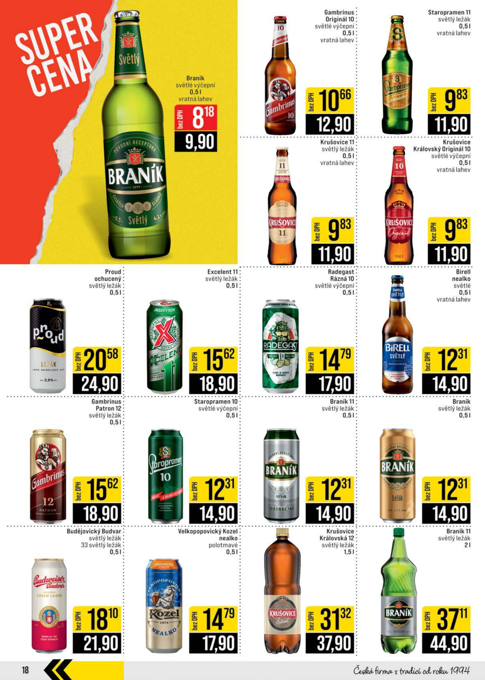 Leták JIP leták CC Cash & Carry - Brno, Ostrava, Praha, Polička, Olomouc, Karlovy Vary, Zlín, Jilemnice, Pardubice - strana 18