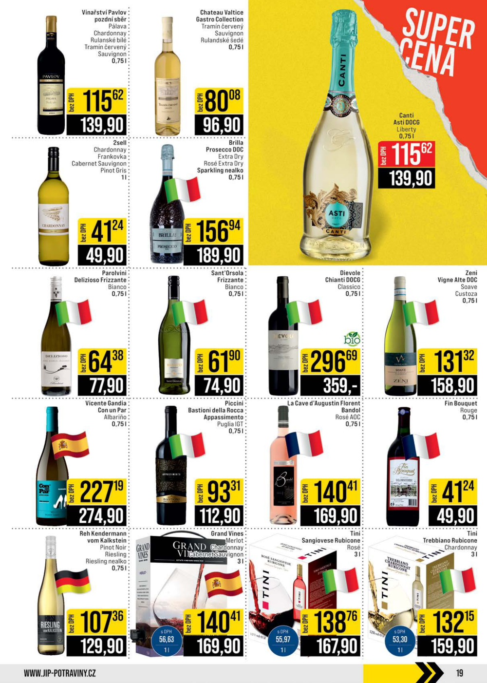 Leták JIP leták CC Cash & Carry - Brno, Ostrava, Praha, Polička, Olomouc, Karlovy Vary, Zlín, Jilemnice, Pardubice - strana 19