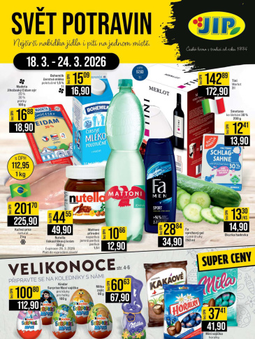 JIP leták CC Cash & Carry - Brno, Ostrava, Praha, Polička, Olomouc, Karlovy Vary, Zlín, Jilemnice, Pardubice