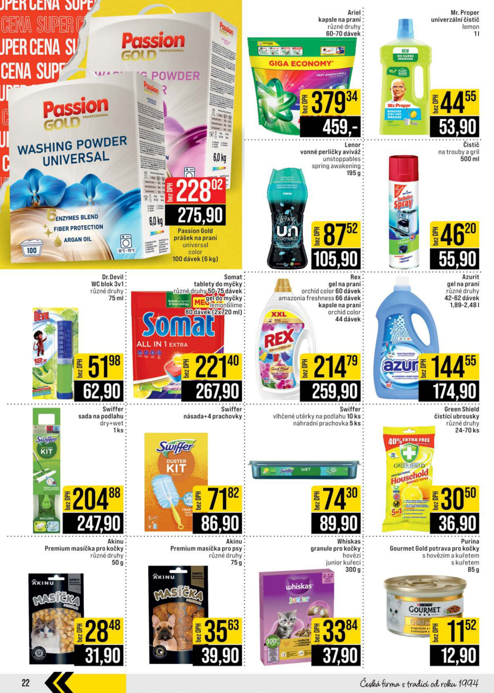 Leták JIP leták CC Cash & Carry - Brno, Ostrava, Praha, Polička, Olomouc, Karlovy Vary, Zlín, Jilemnice, Pardubice - strana 22