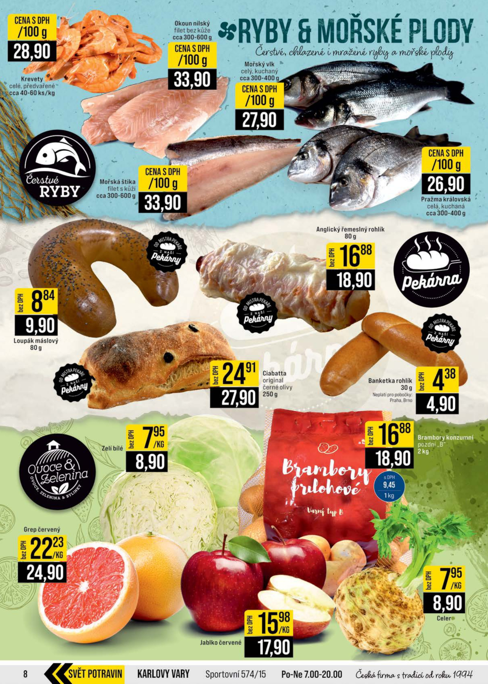 Leták JIP leták CC Cash & Carry - Brno, Ostrava, Praha, Polička, Olomouc, Karlovy Vary, Zlín, Jilemnice, Pardubice - strana 8