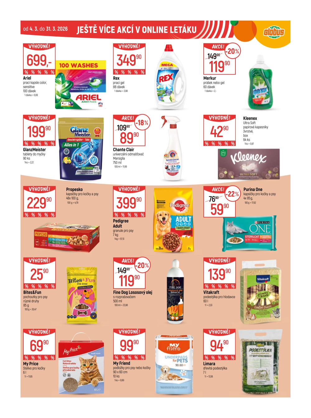 Leták Globus leták Praha - Černý Most - strana 42