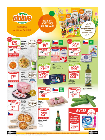 Globus leták Pardubice