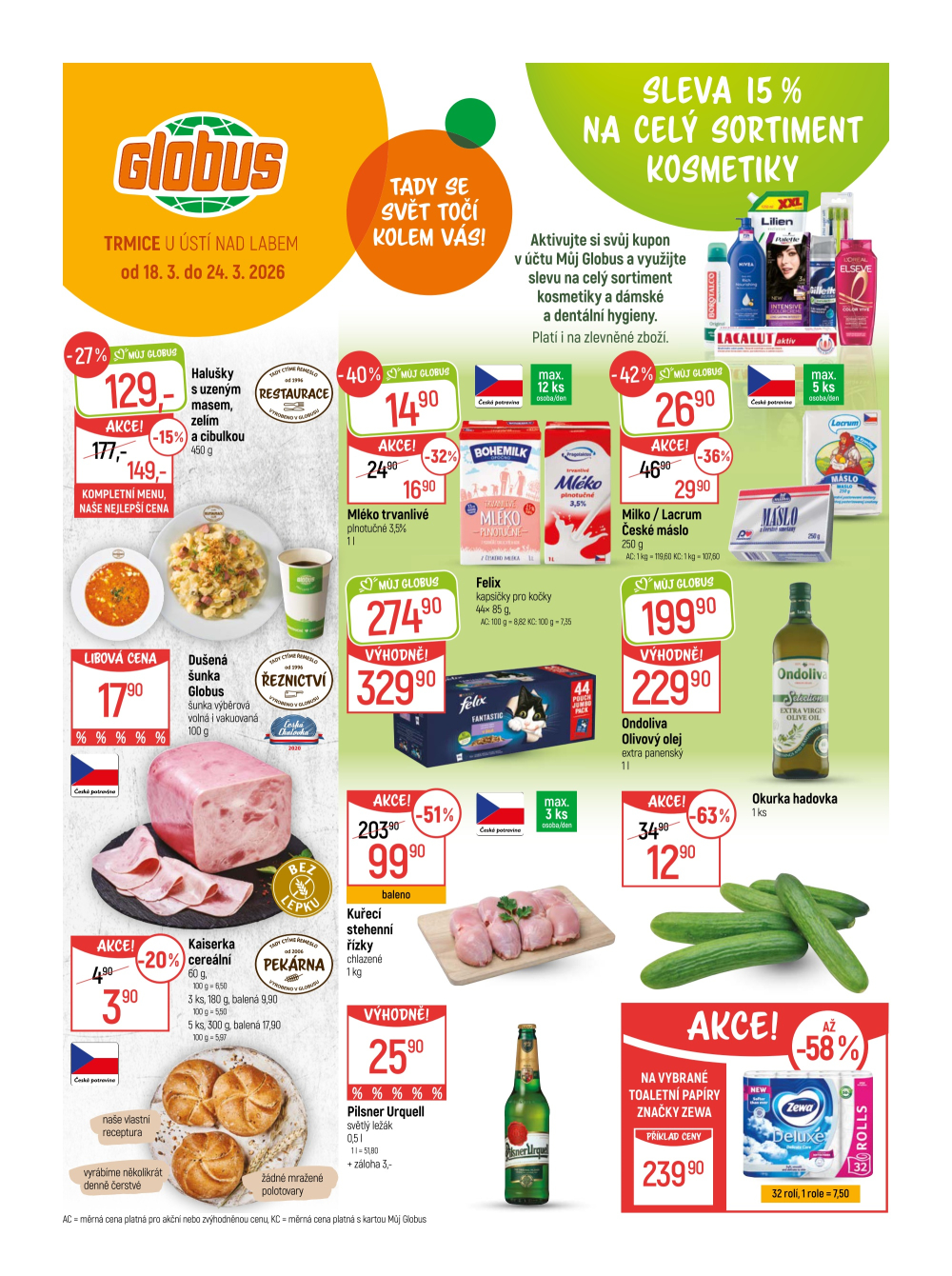 Leták Globus leták Trmice (Ústí) - strana 1