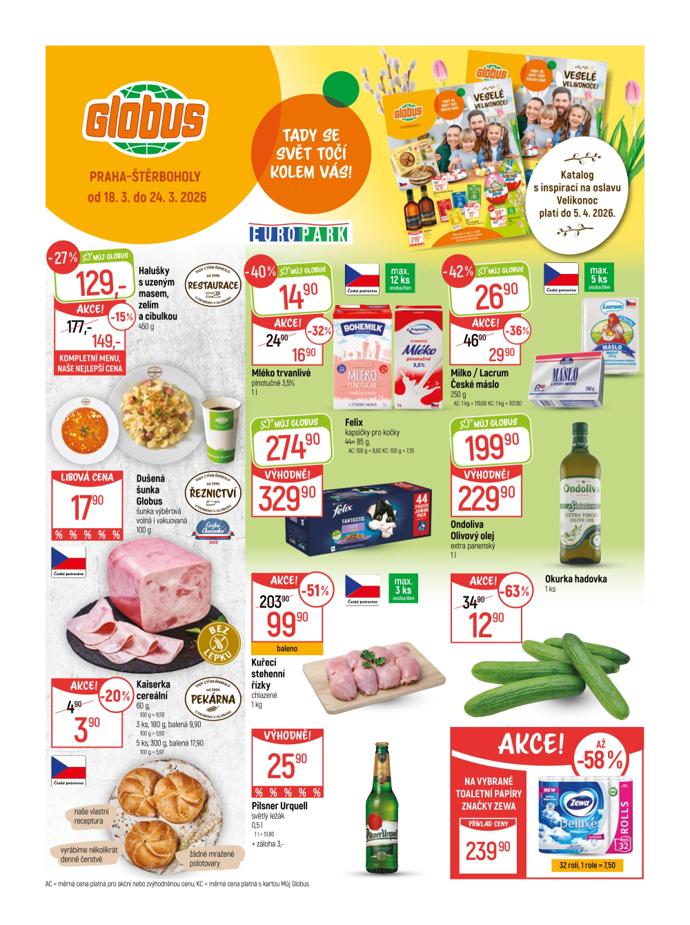 Leták Globus leták Praha - Štěrboholy - strana 1