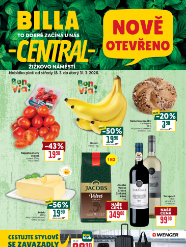 BILLA leták - Chomutov, Žižkovo náměstí