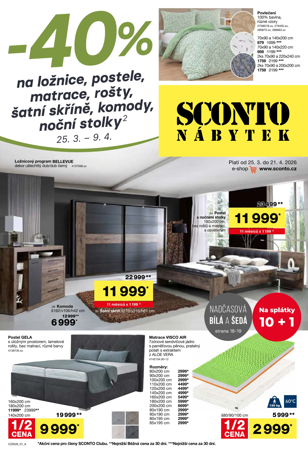 Leták SCONTO Nábytek leták - strana 1
