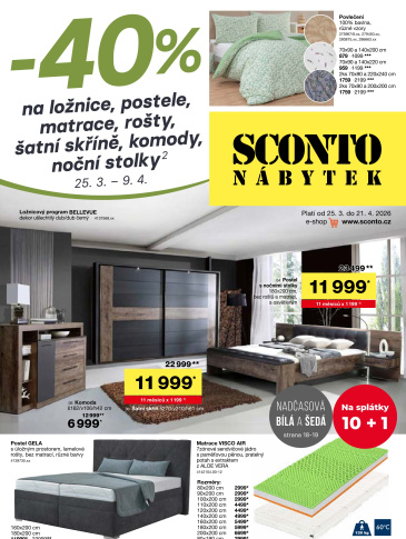 SCONTO Nábytek leták