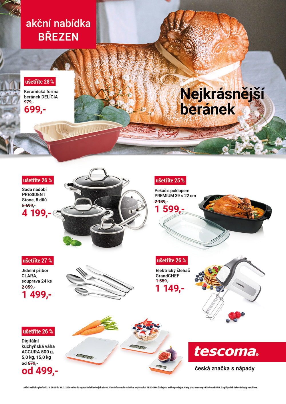 Leták Tescoma leták - Akční nabídka březen - strana 1