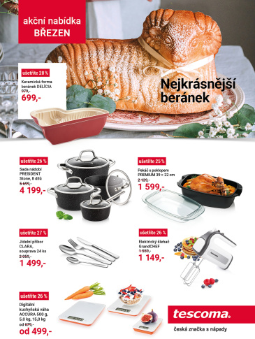 Tescoma leták - Akční nabídka březen