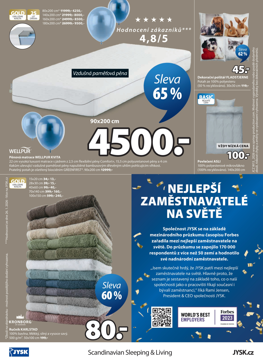 Leták Jysk leták - Výprodej až 65 % - strana 13