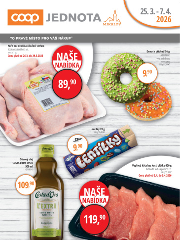 Jednota Mikulov leták