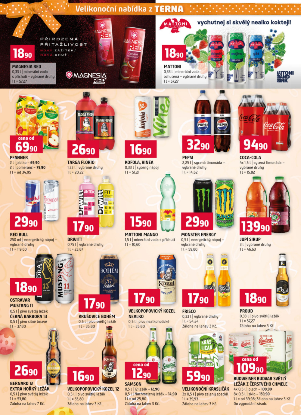 Leták Terno leták - Trhové Sviny, Bechyně, Třeboň, Týn nad Vltavou, České Budějovice, Hradec Králové, Olomouc, Borovany - strana 20