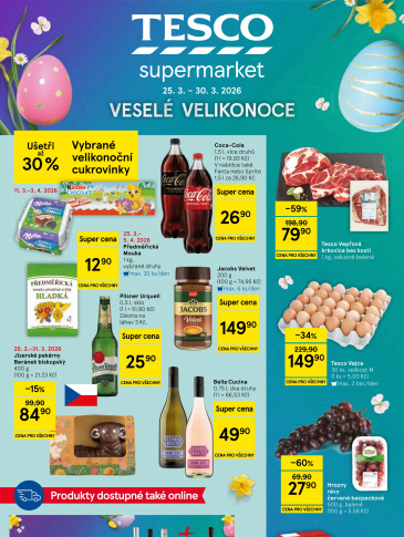 Tesco supermarket leták