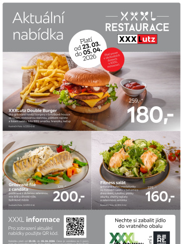 XXXLutz leták - Restaurace
