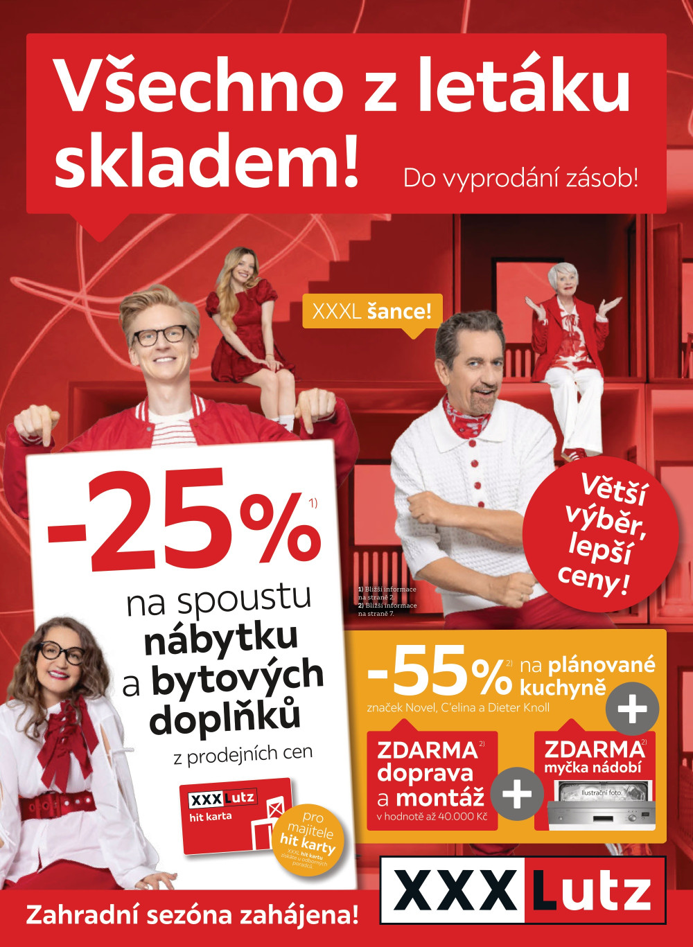 Leták XXXLutz leták - Všechno z letáku skladem! - strana 1
