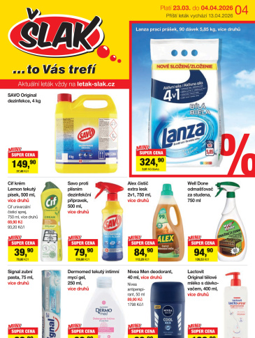 Šlak drogerie leták