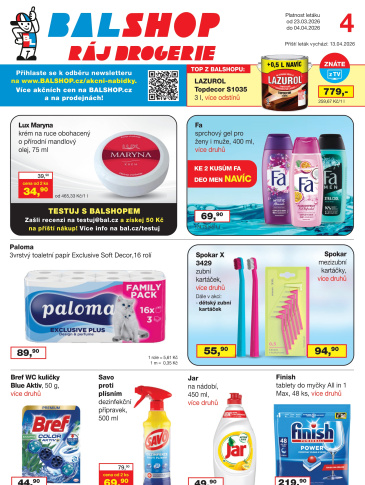 Ráj drogerie leták