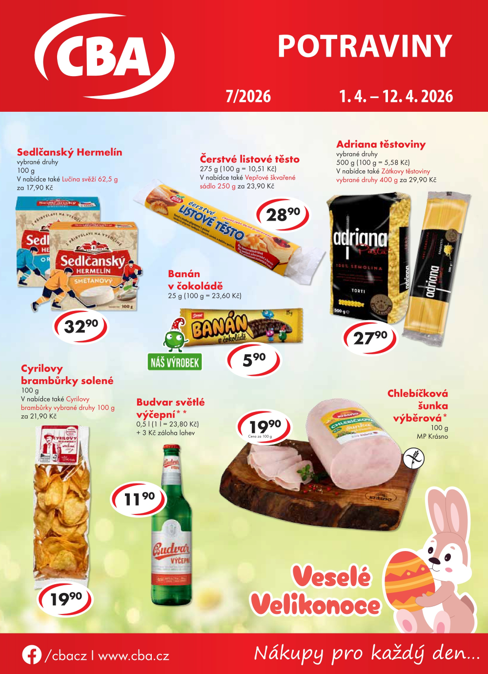 Leták CBA Potraviny leták - strana 1