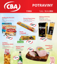 Akční leták CBA Potraviny 