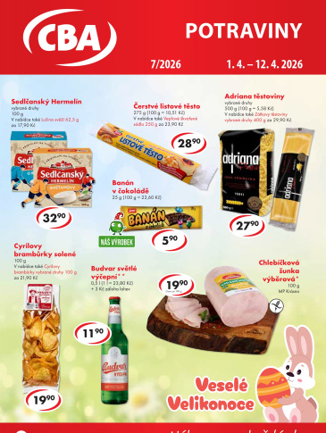 CBA Potraviny leták