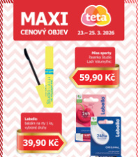 Akční leták Teta drogerie - Maxi cenový objev