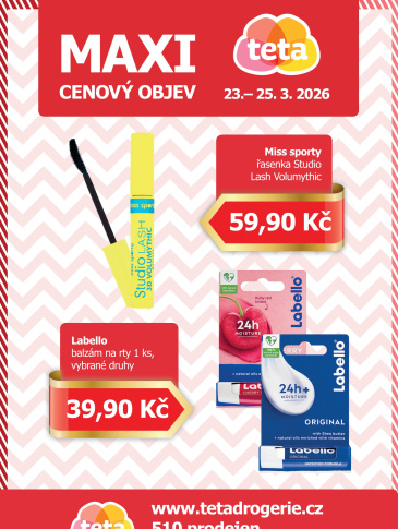 Teta drogerie - Maxi cenový objev