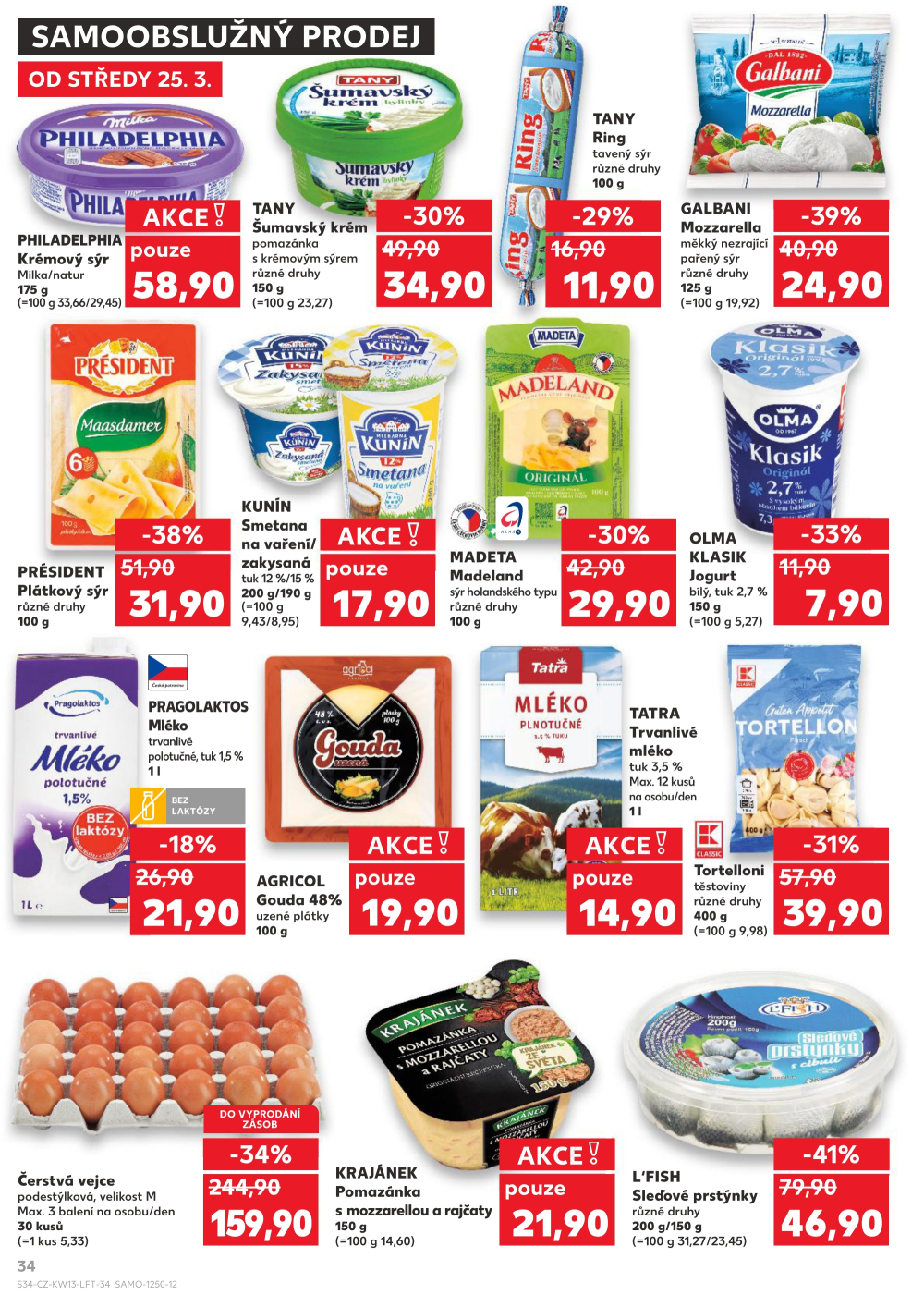 Leták Kaufland leták Praha 8 - Malý Klín - strana 34