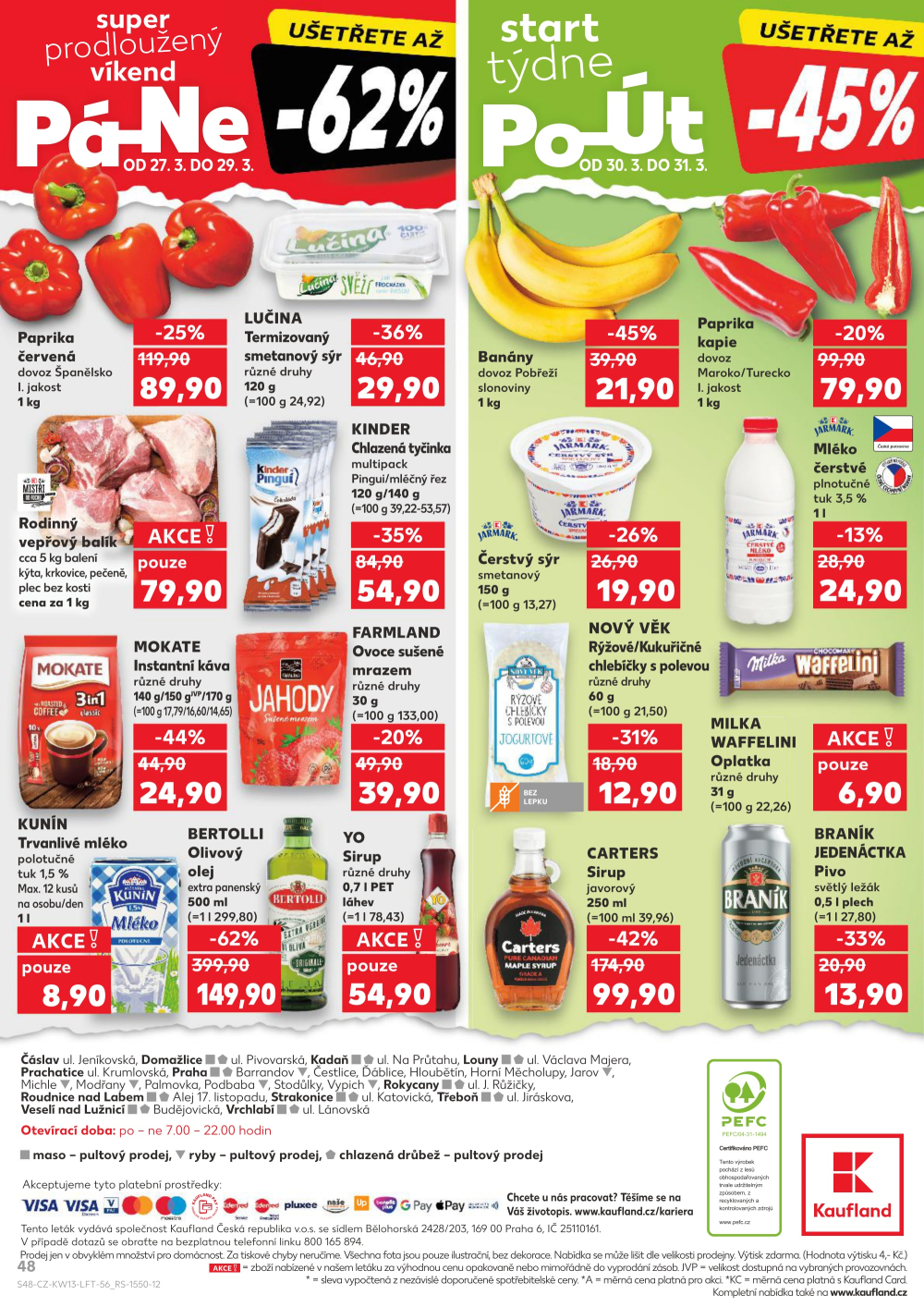 Leták Kaufland leták Praha 9 - Hloubětín - strana 48