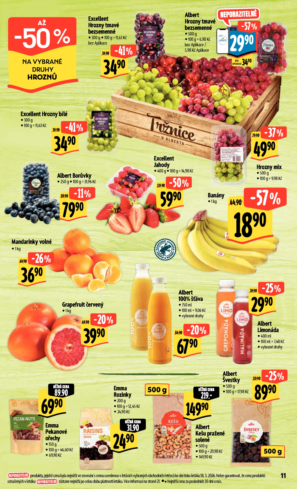 Leták Albert Hypermarket leták - Brno Cejl, Tkalcovská - strana 29