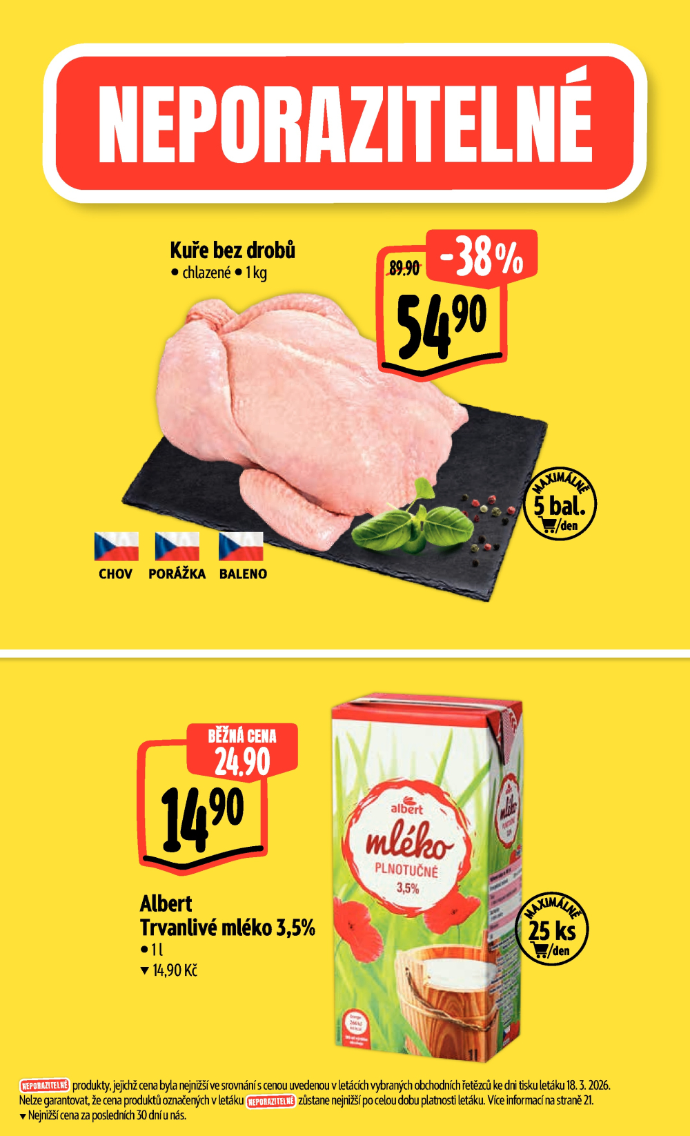 Leták Albert Hypermarket leták - Brno Cejl, Tkalcovská - strana 2