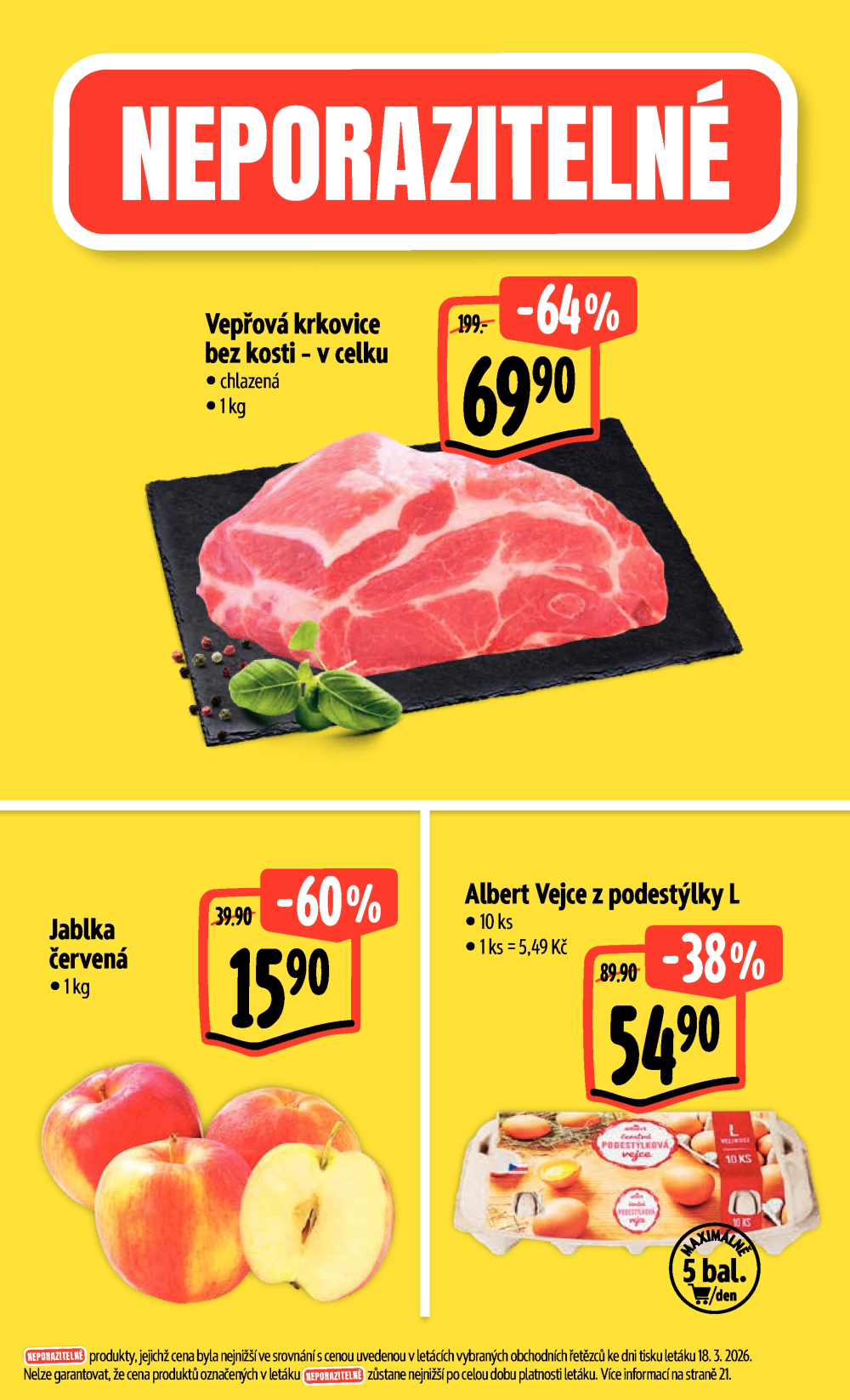 Leták Albert Hypermarket leták - Brno Cejl, Tkalcovská - strana 3