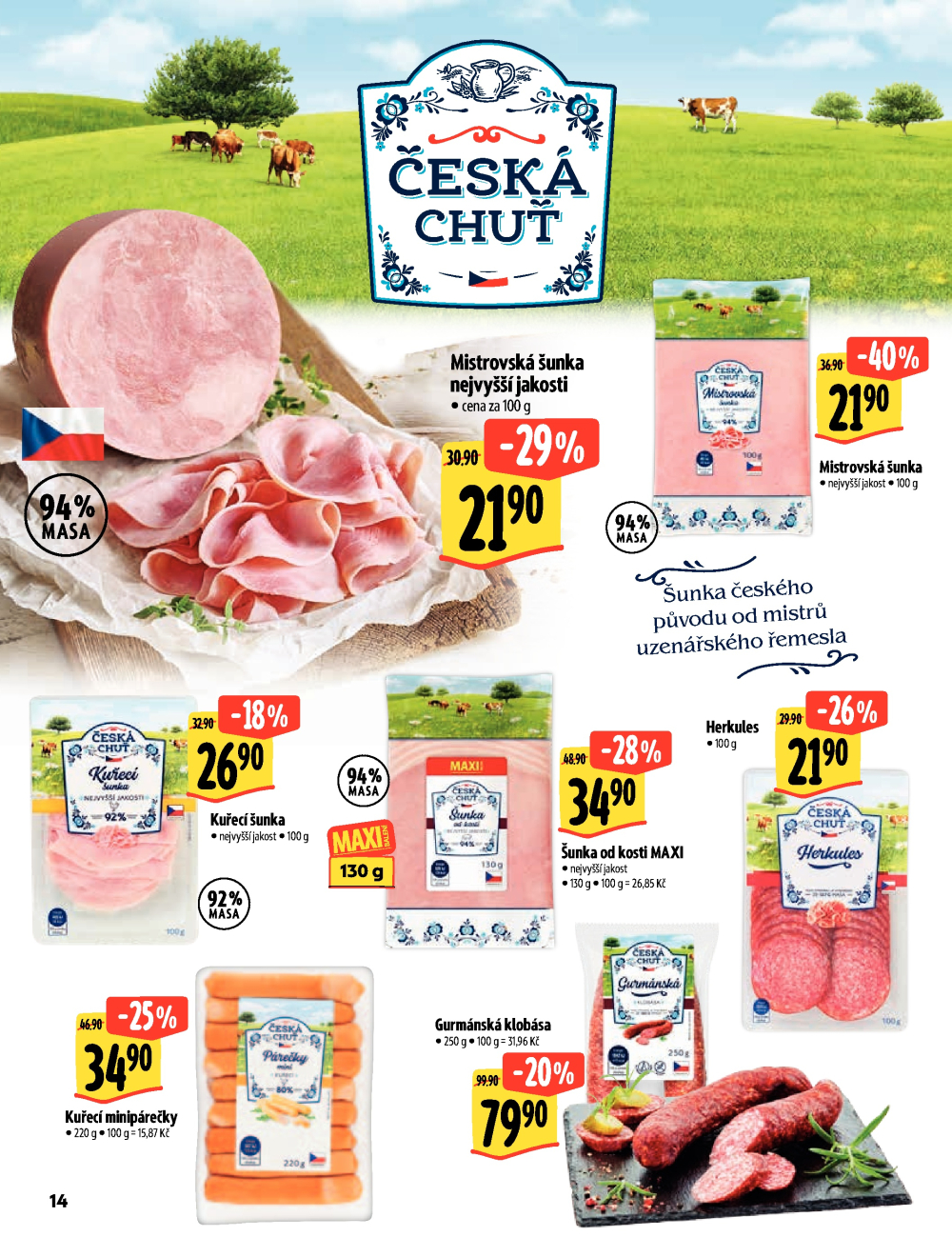 Leták Albert Hypermarket - Velikonadílka excelentních chutí - strana 14