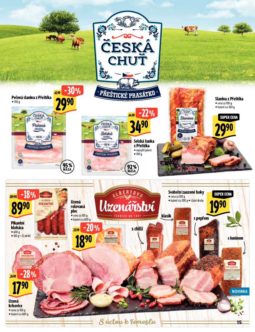 Leták Albert Hypermarket - Velikonadílka excelentních chutí - strana 15